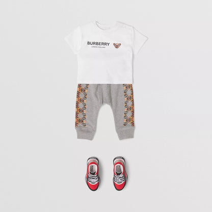 婴儿白色Logo棉T恤