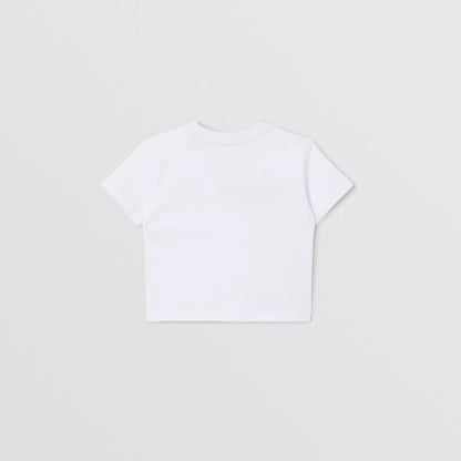 婴儿白色Logo棉T恤