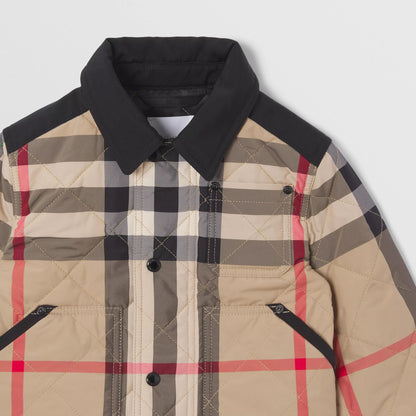 男婴米色条纹外套