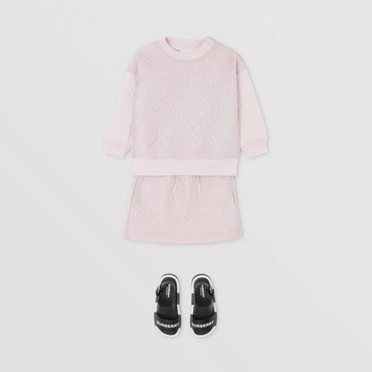 女童粉色Logo短裙