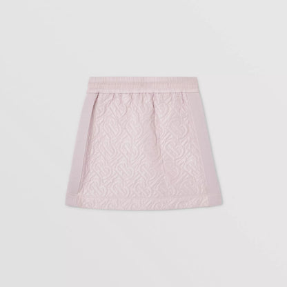 女童粉色Logo短裙