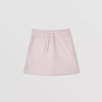 女童粉色Logo短裙