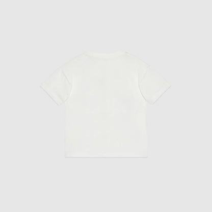 女婴白色Logo棉T恤