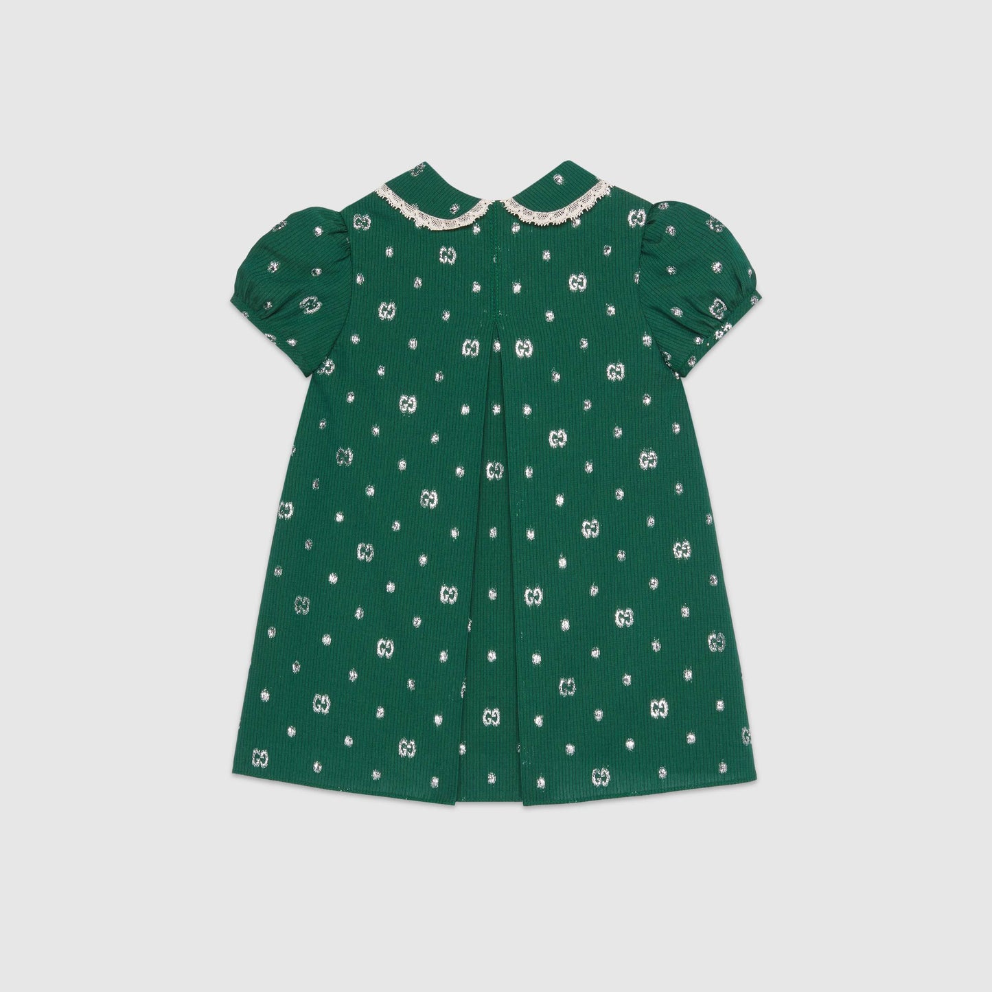 女婴绿色GG Logo连衣裙