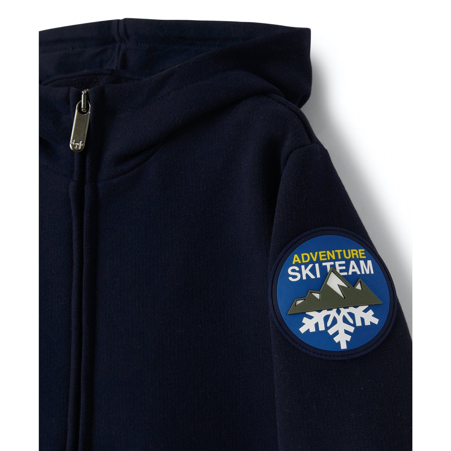 儿童黑色拉链上衣