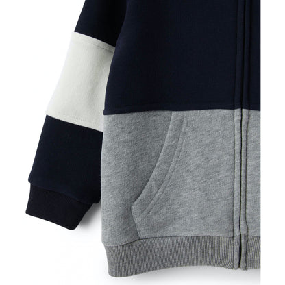 儿童黑色拉链上衣