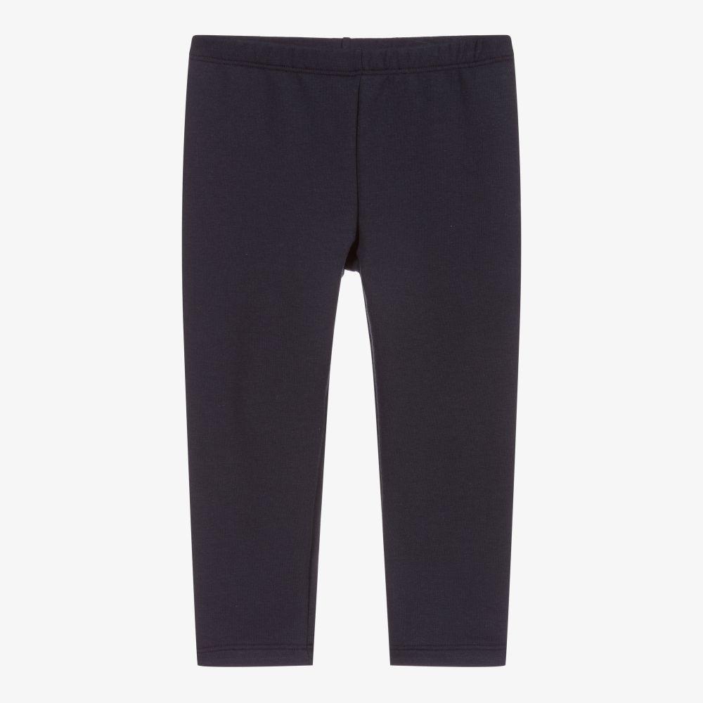 女童蓝色棉打底裤