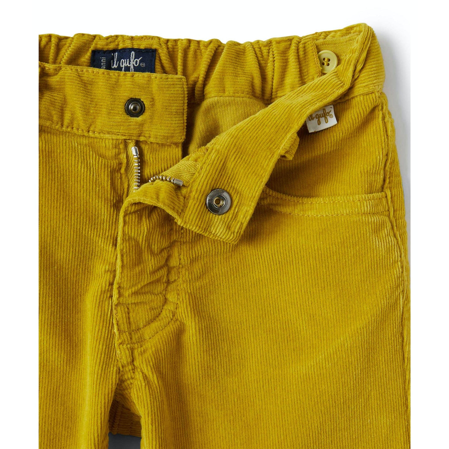 女童黄色灯芯绒长裤
