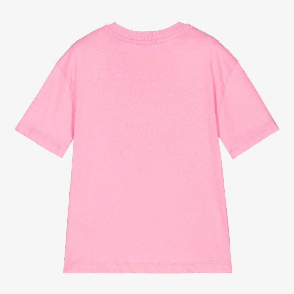 女童粉色Logo棉T恤