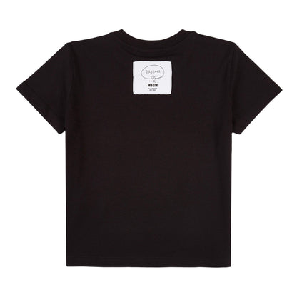男童黑色Logo棉T恤