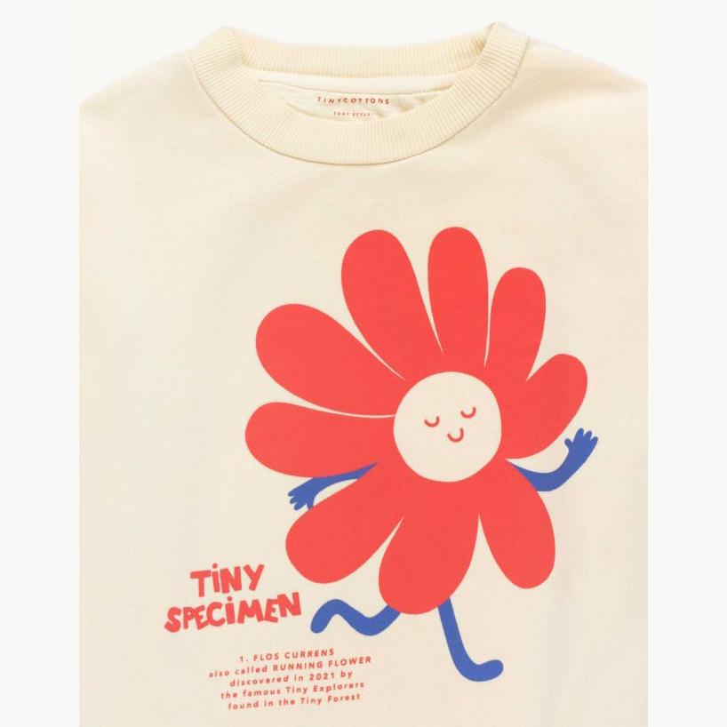 儿童白色印花棉卫衣