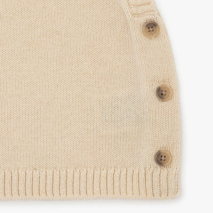 婴儿米色羊毛套装