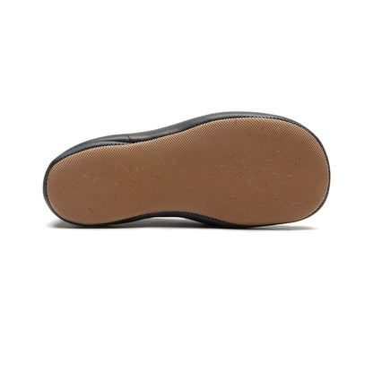 Boys & Girls Navy Leather Shoes