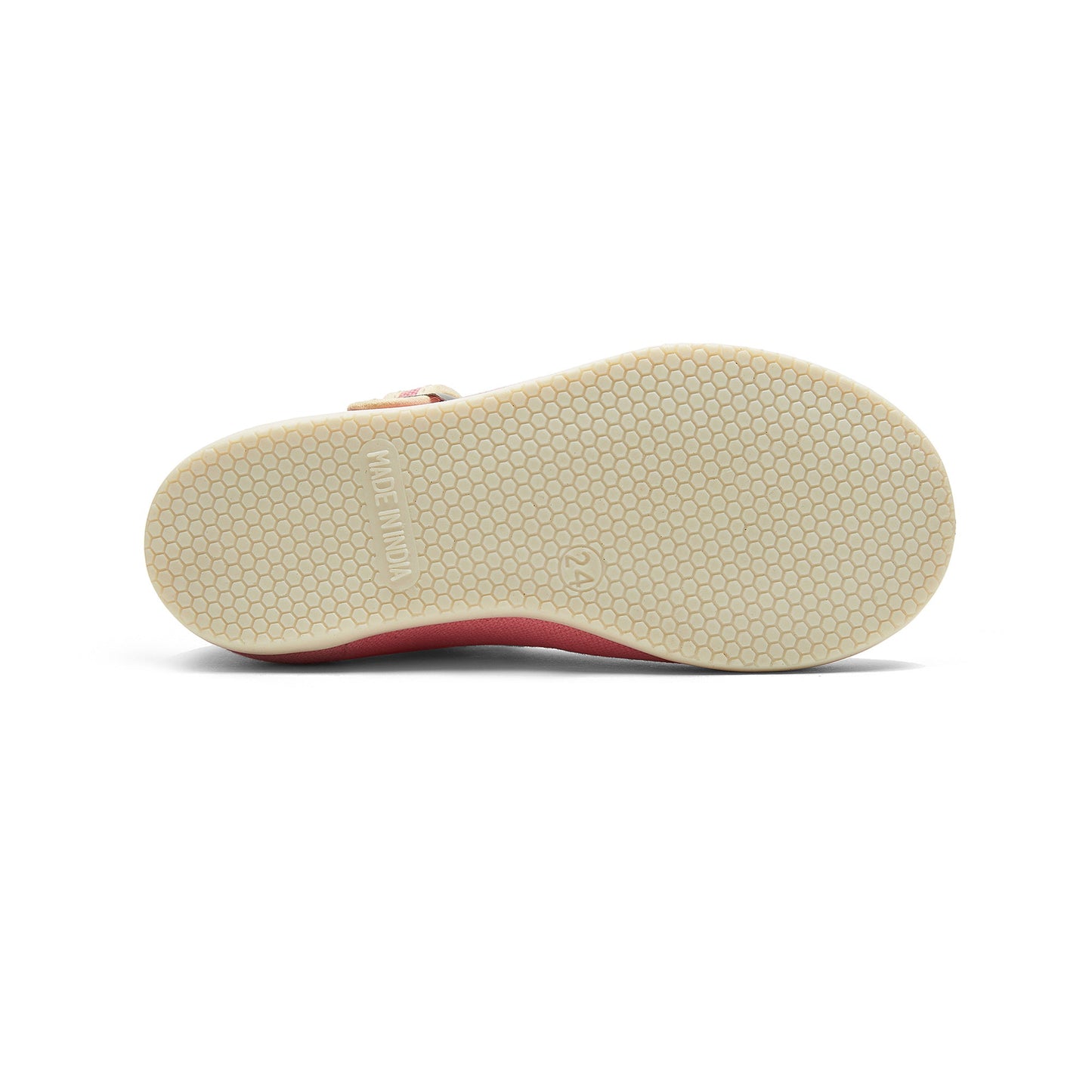 Girls Pink Buckled Cotton Shoes