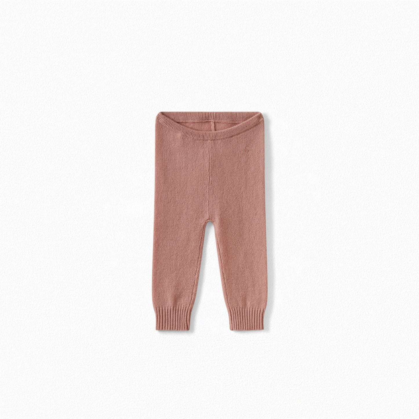 女婴粉色羊绒打底裤