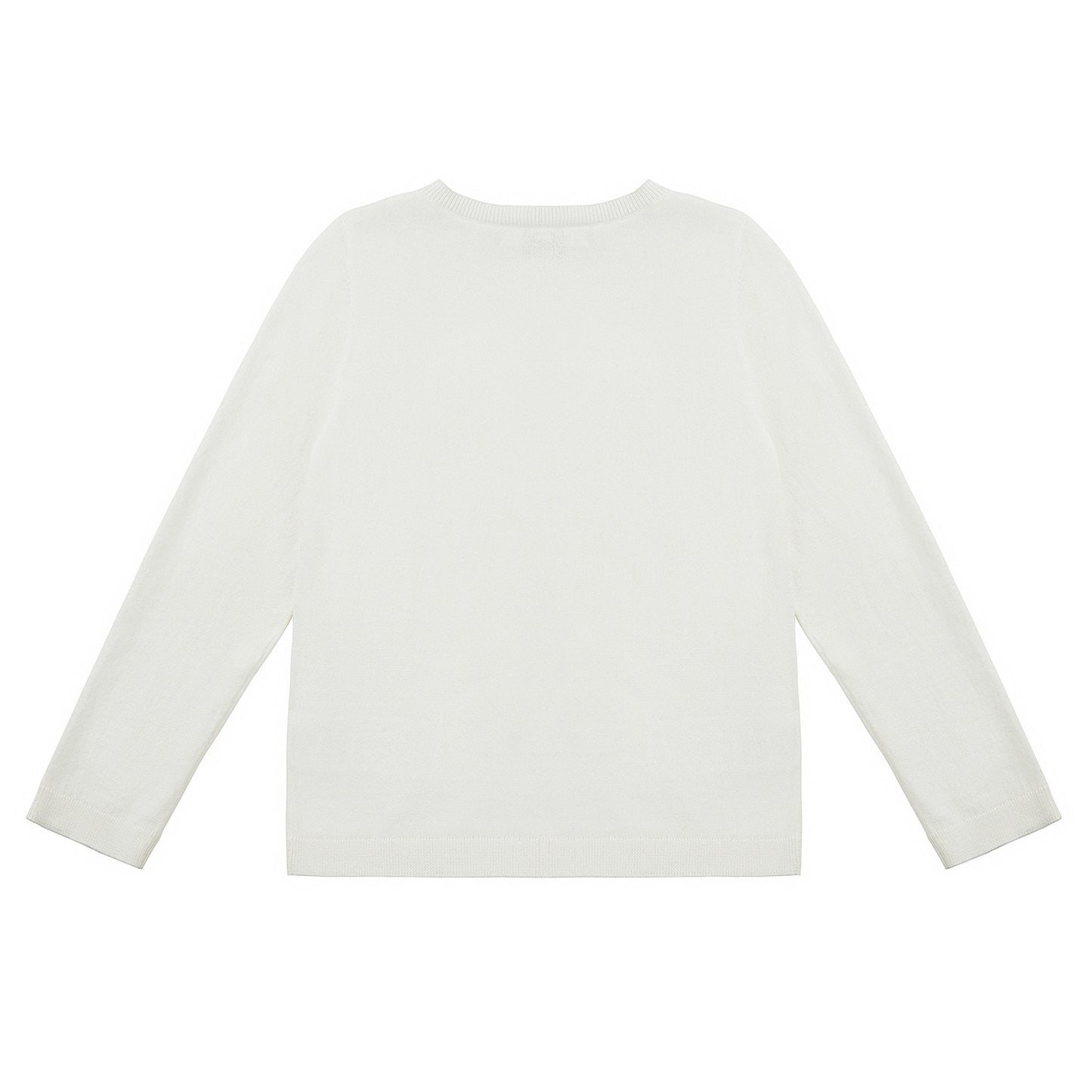 女童白色棉开衫