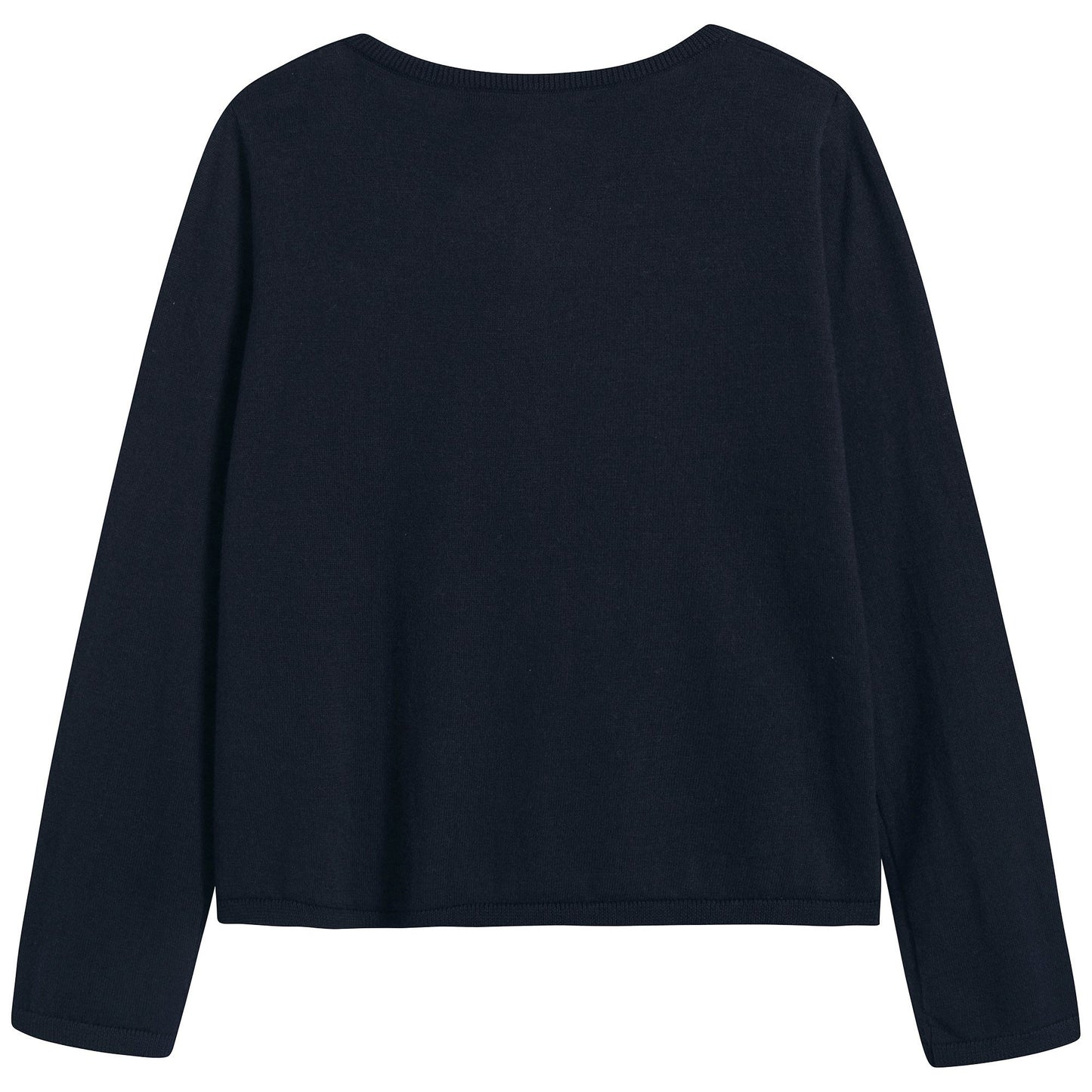 女童藏青色樱桃Logo开衫