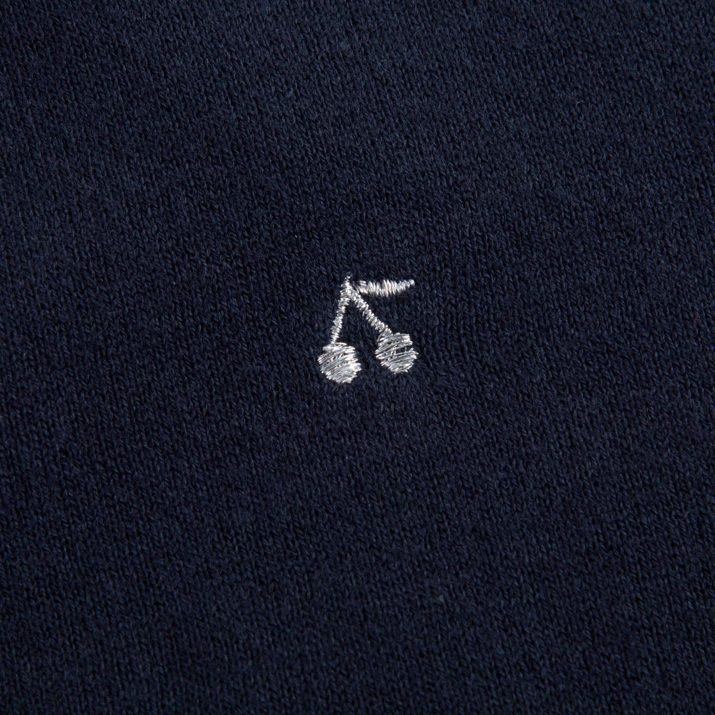 女童藏青色樱桃Logo开衫