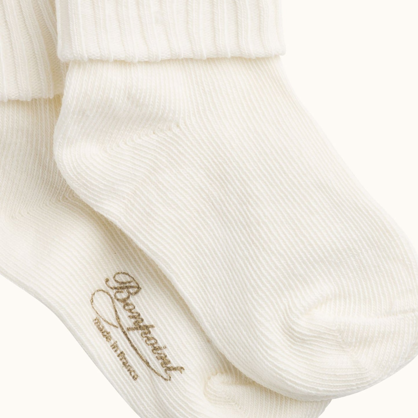 婴儿白色棉短袜