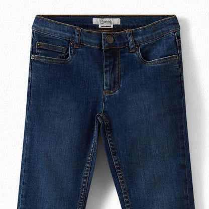 男童蓝色牛仔长裤