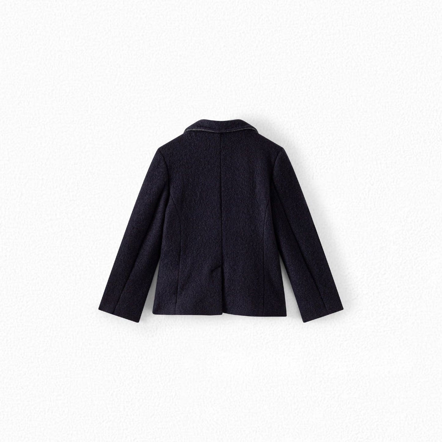 男童藏青色羊毛夹克