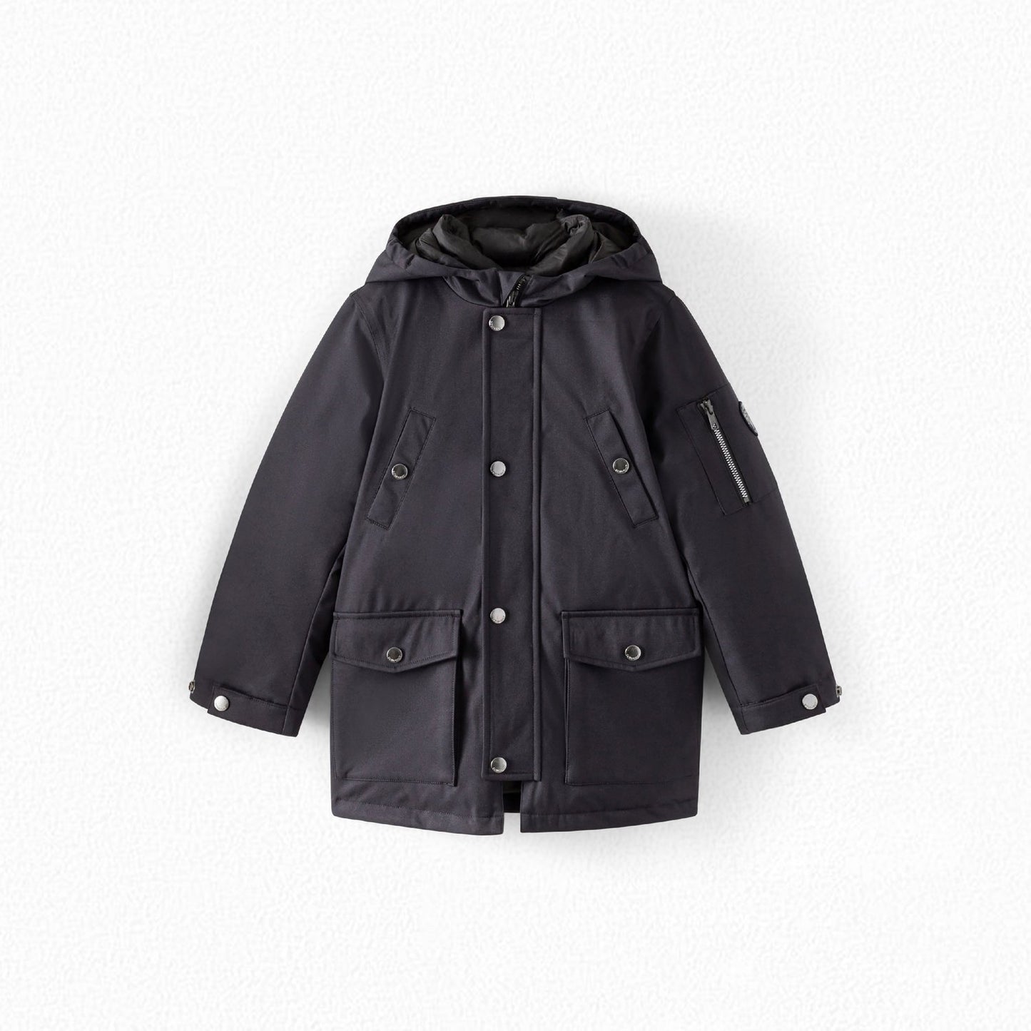 男童藏青色连帽外套