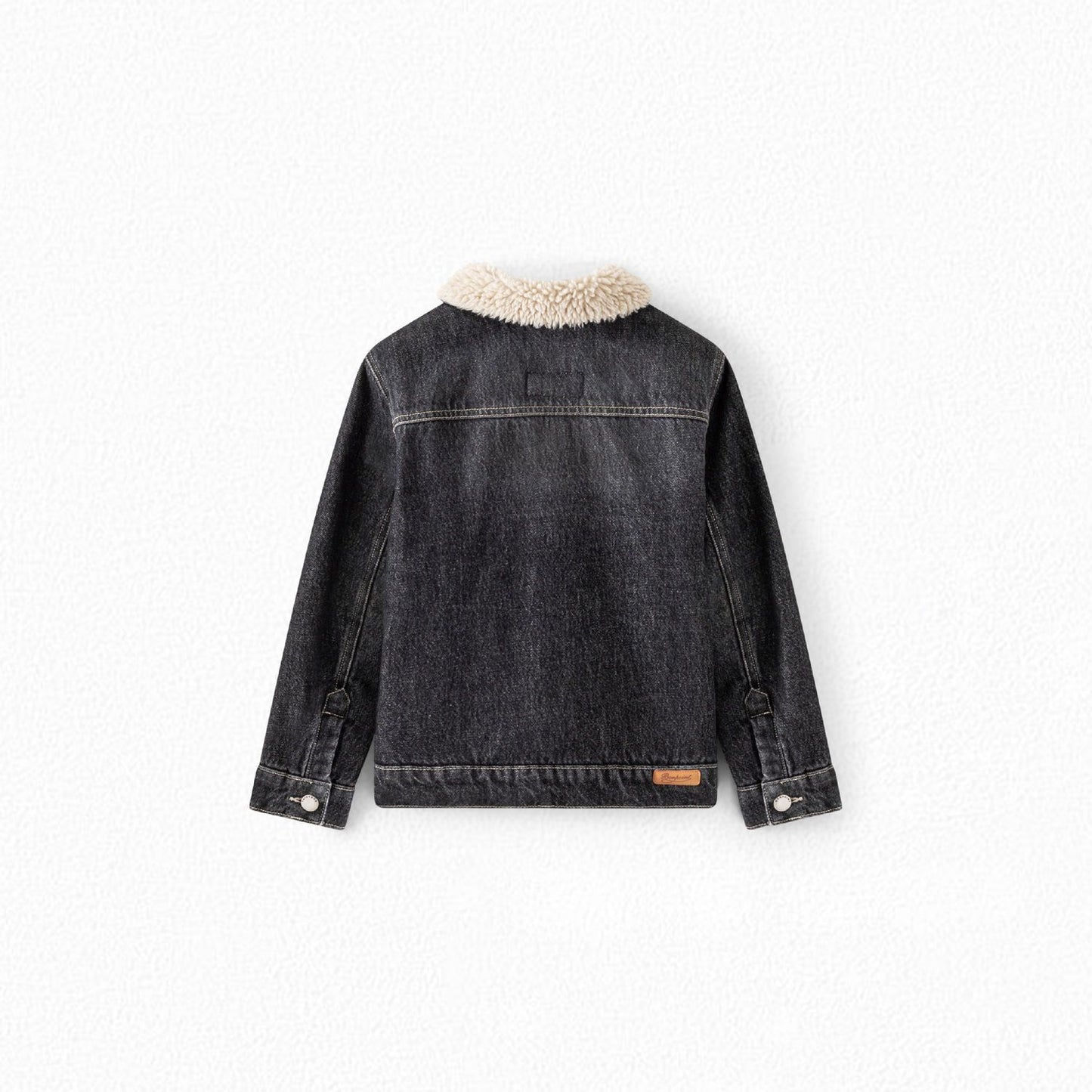 男童黑色牛仔夹克