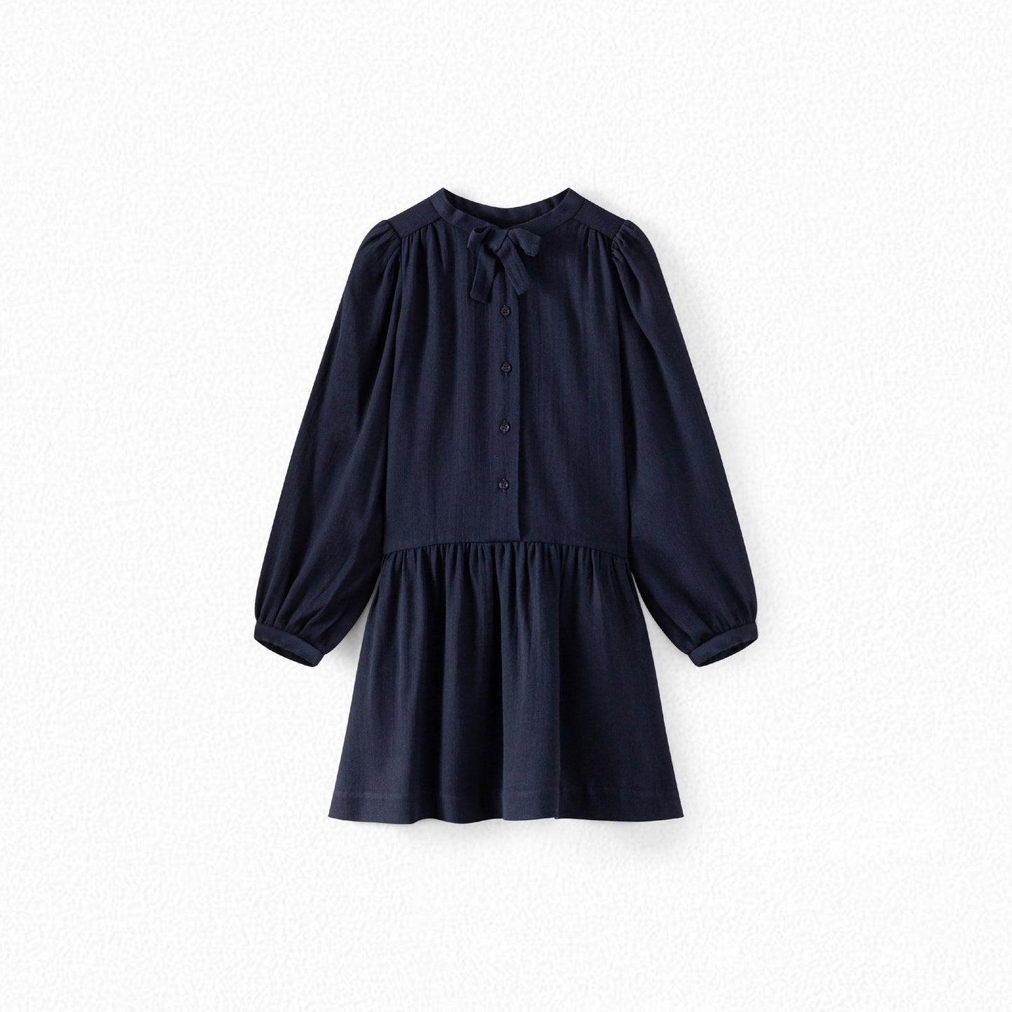女童藏青色连衣裙