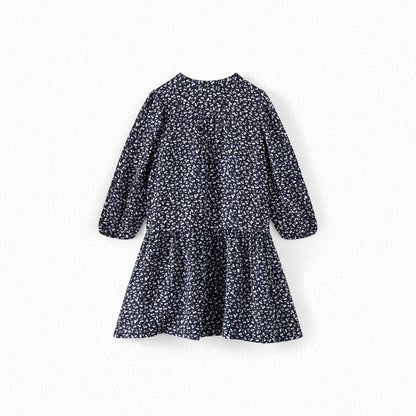 女童藏青色Logo连衣裙