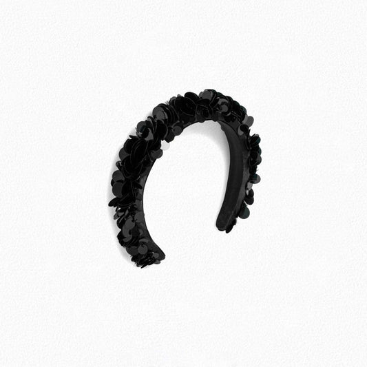 Girls Black Glitter Headband