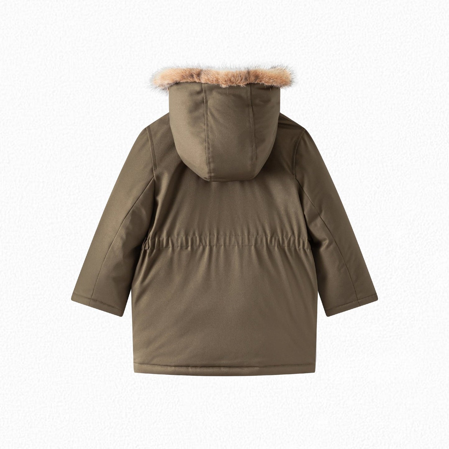 女童深卡其色外套