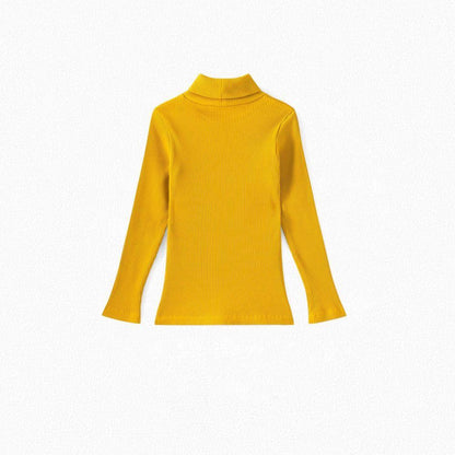 女童黄色棉毛衣