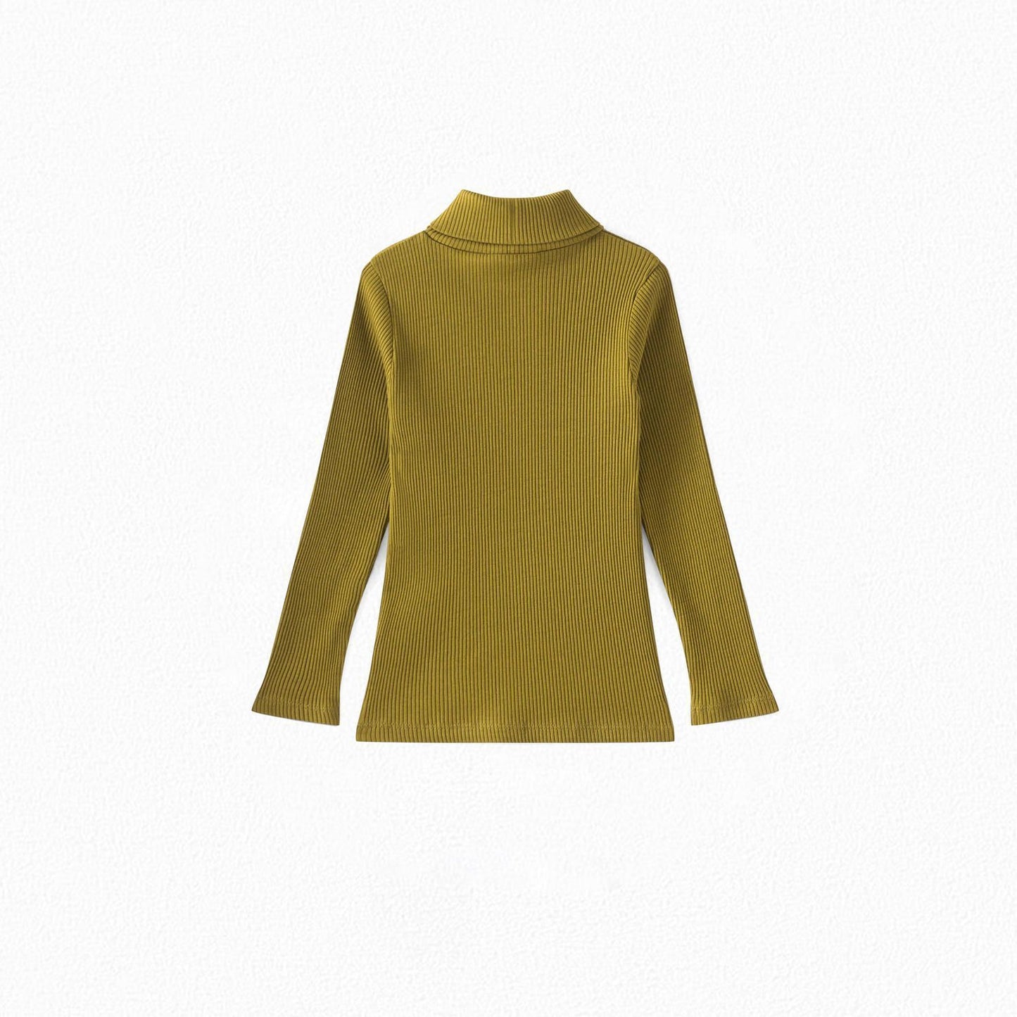 女童橄榄绿棉毛衣