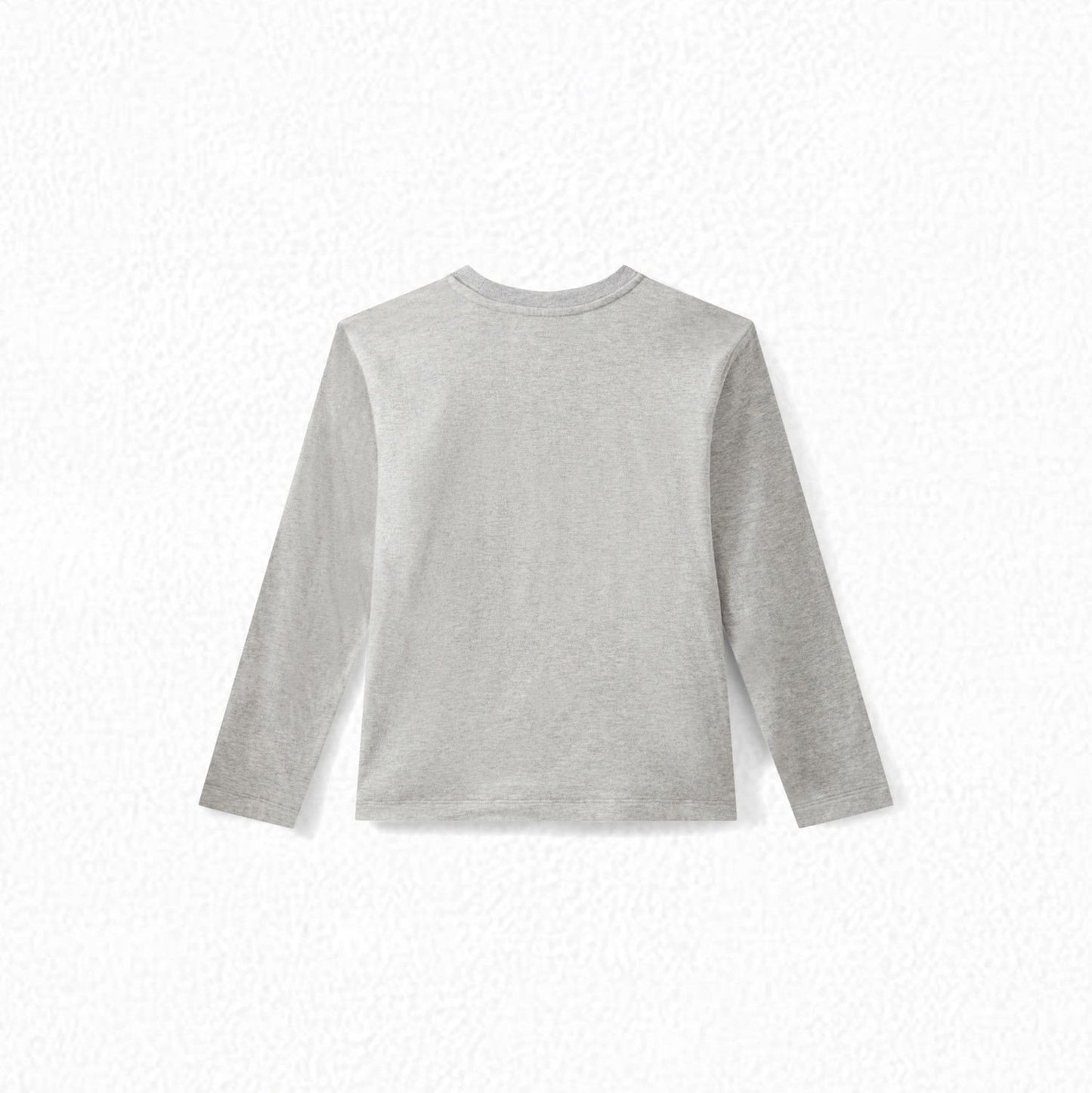 女童灰色印花棉T恤