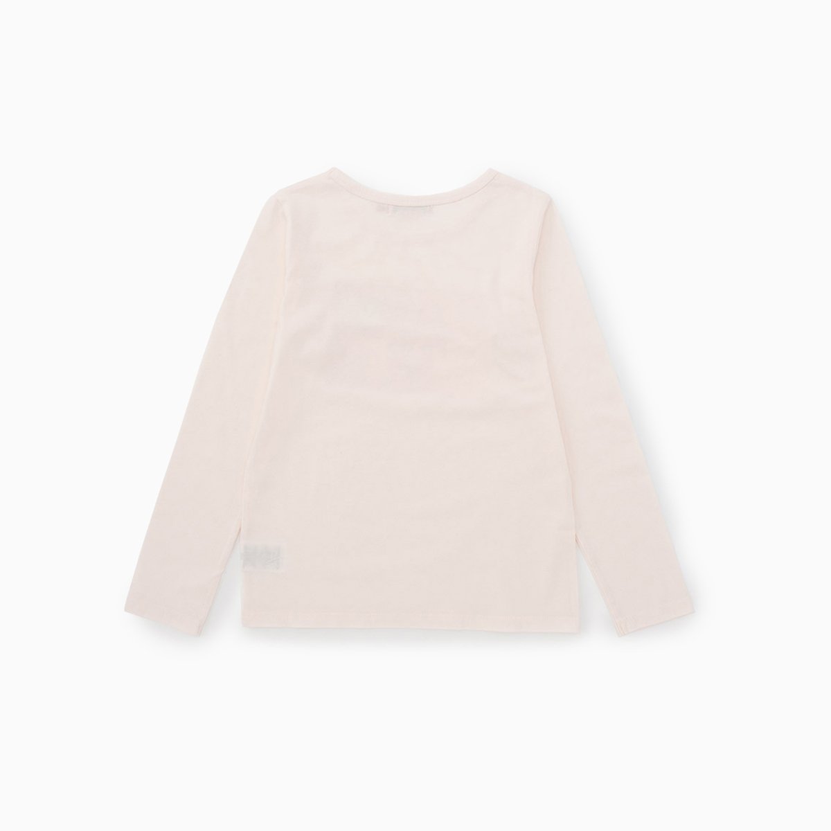 女童粉色印花棉T恤