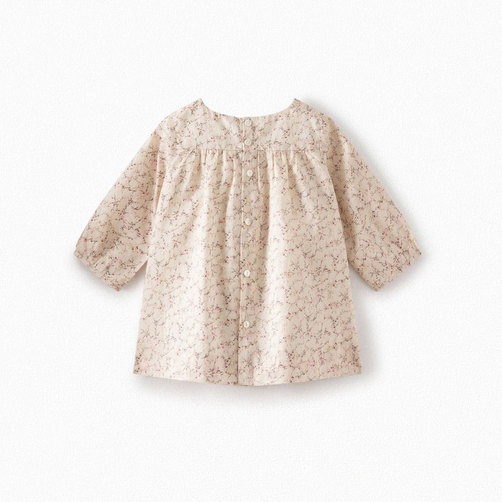 Baby Girls White Floral Cotton Dress