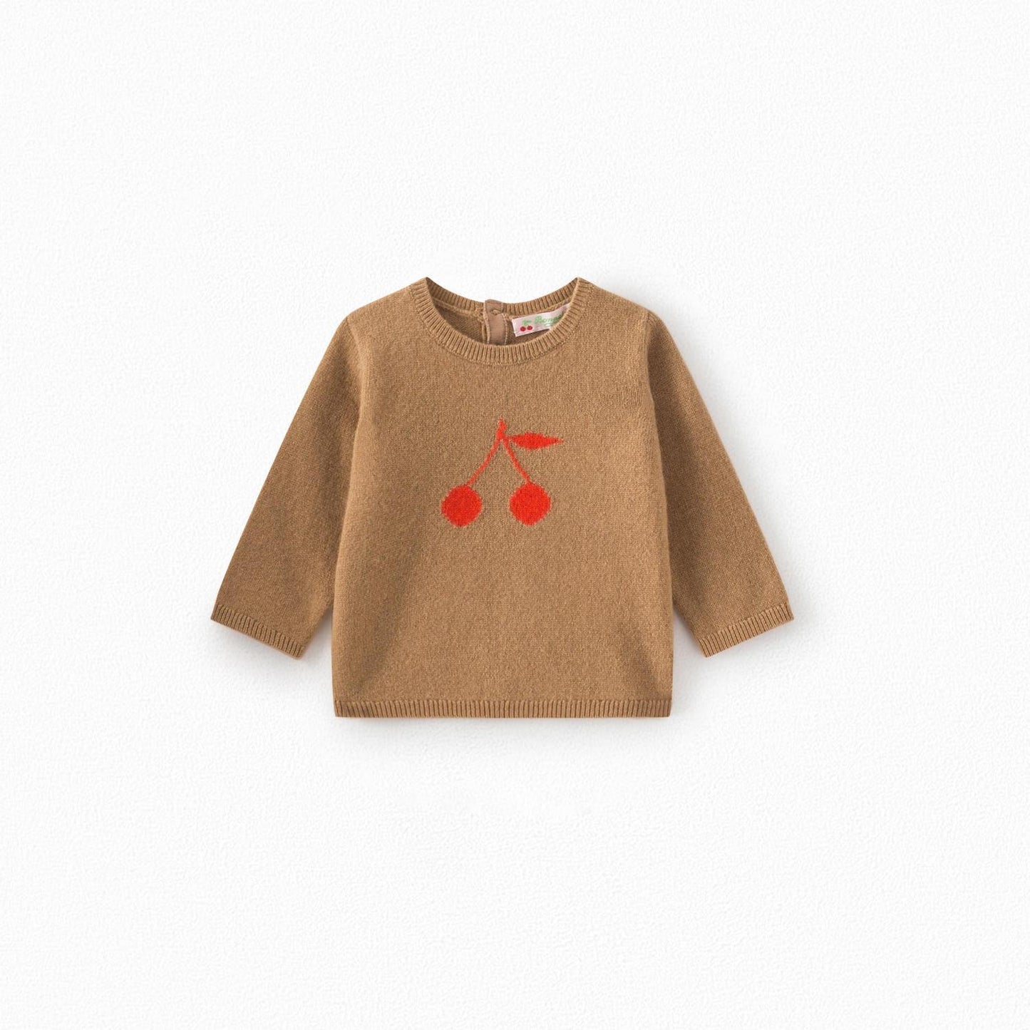 婴儿卡其色羊绒毛衣