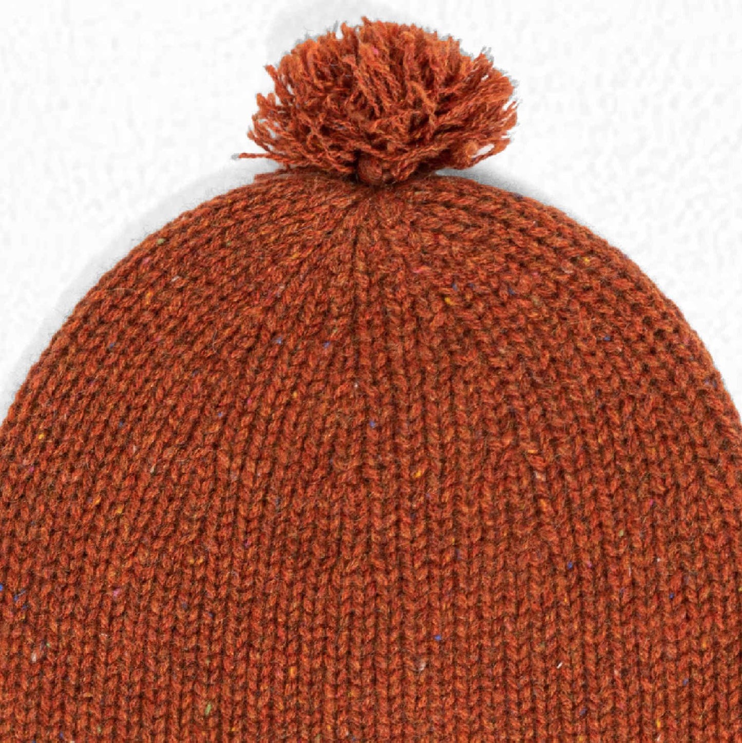 婴儿焦糖色羊绒针织帽