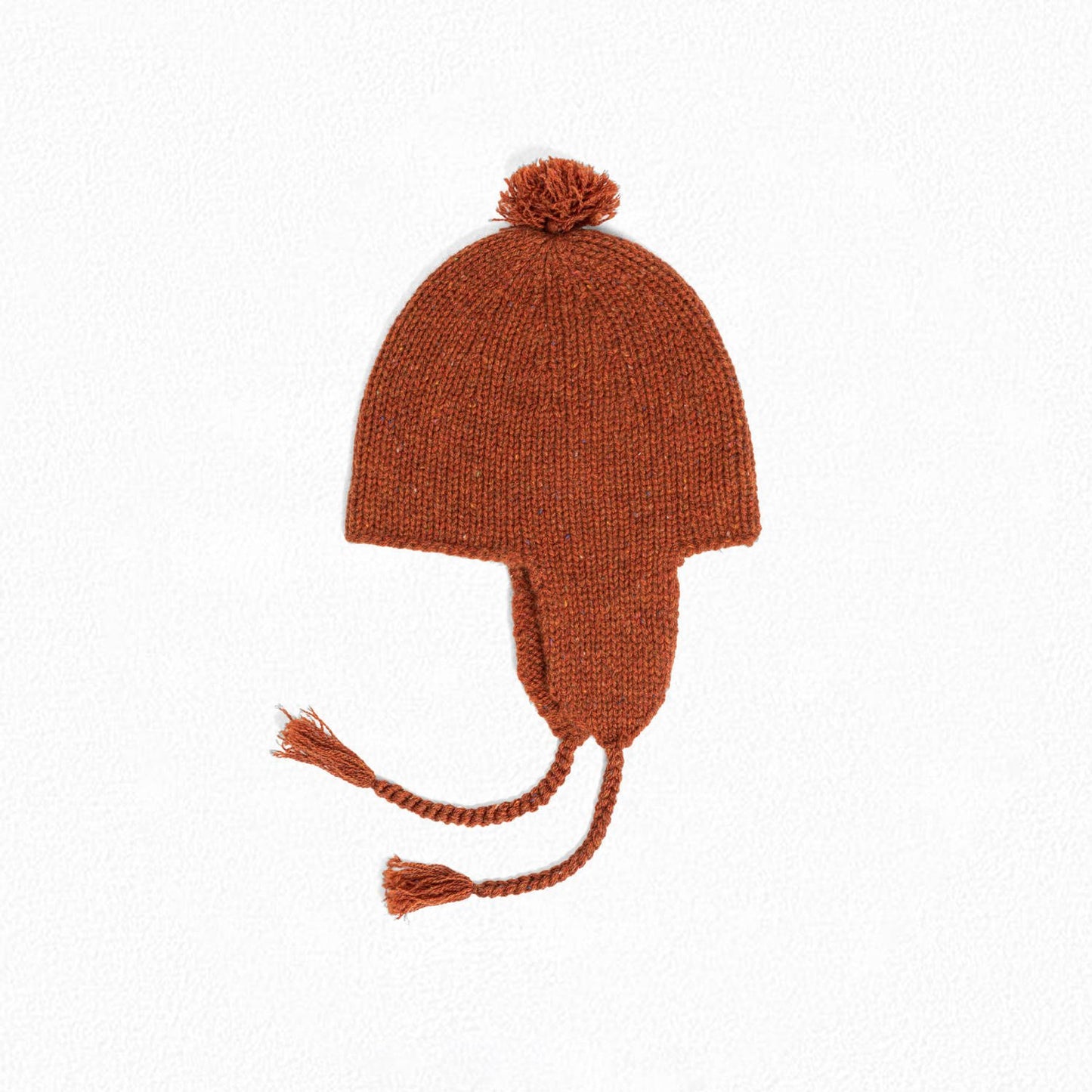 婴儿焦糖色羊绒针织帽