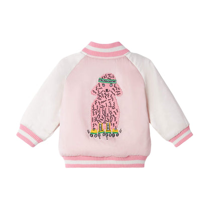 女婴贵宾犬棉夹克