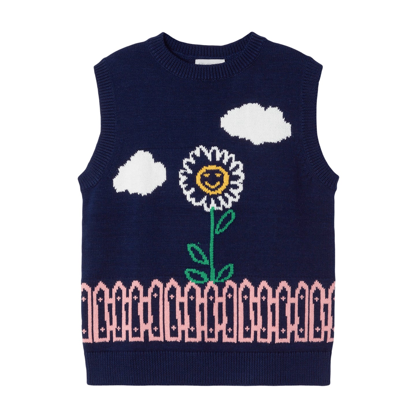 女童深藏青色针织马甲