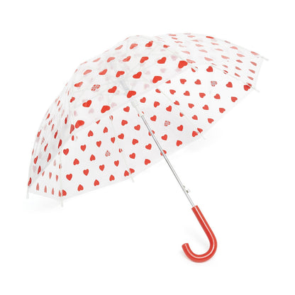 儿童红色心形雨伞