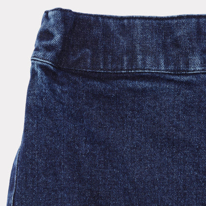 女童藏青色牛仔长裤