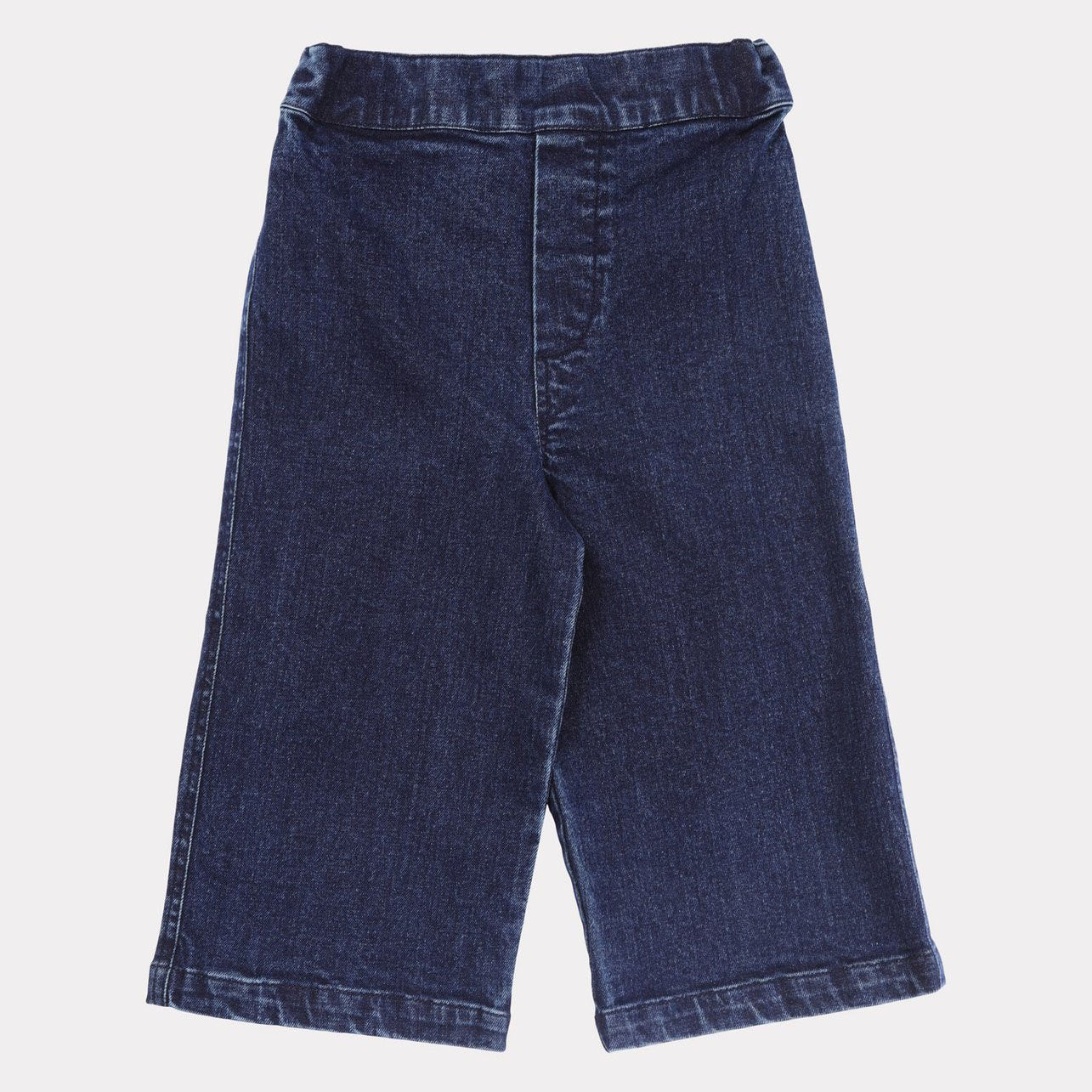 女童藏青色牛仔长裤