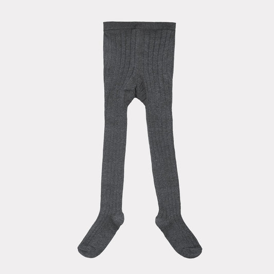 女童深灰色棉连裤袜
