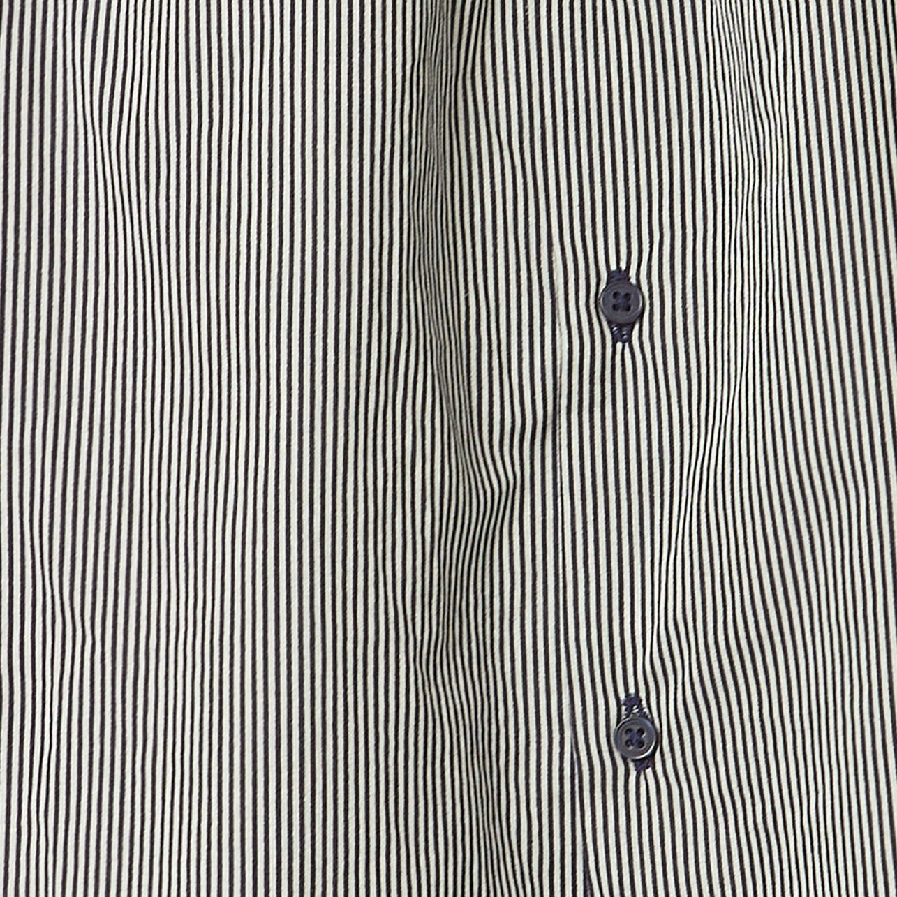 儿童藏青色条纹棉衬衫