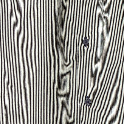 儿童藏青色条纹棉衬衫