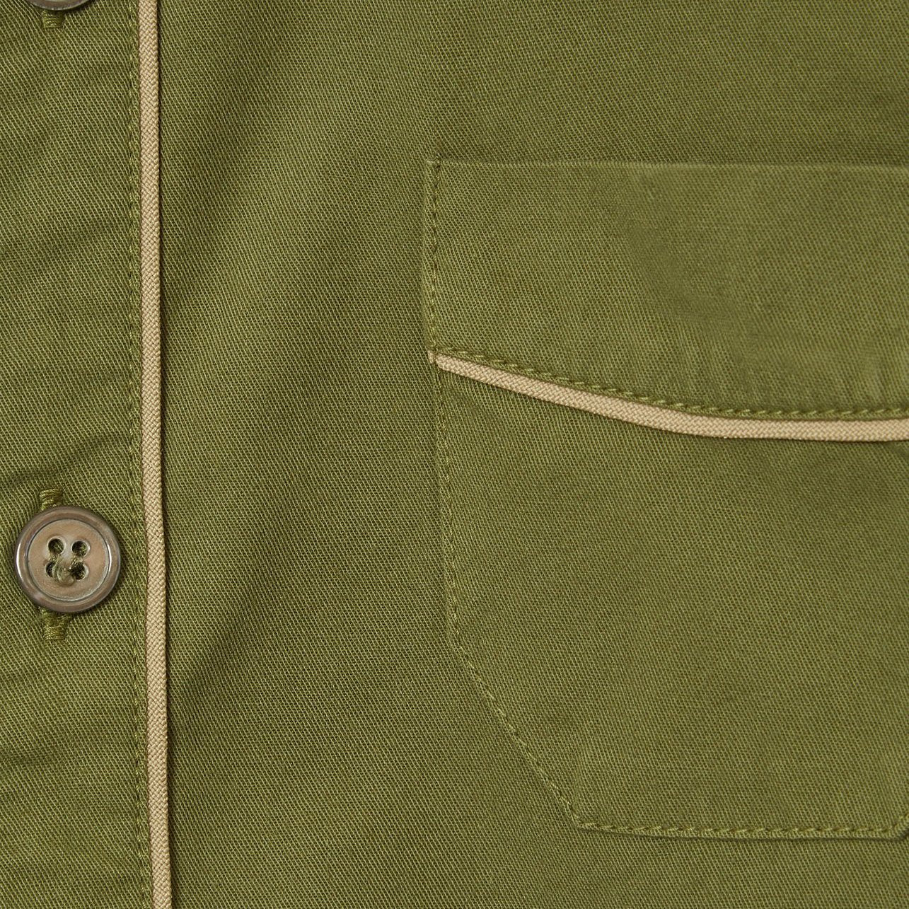 女童绿色棉衬衫