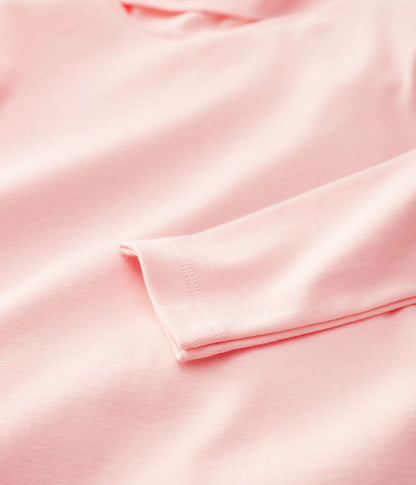 女童粉色棉上衣