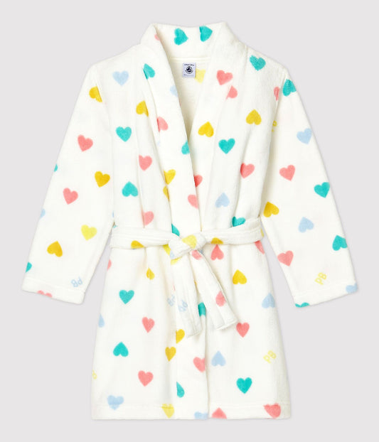 女童白色心形睡衣